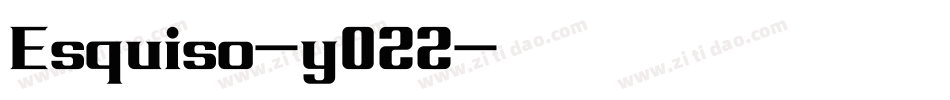 Esquiso-y022字体转换