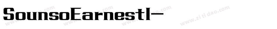 SounsoEarnestl字体转换