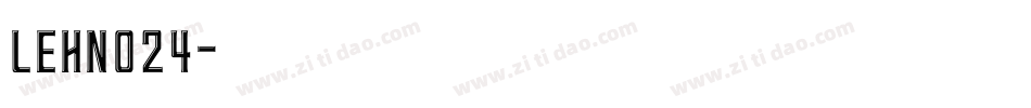 LEHN024字体转换