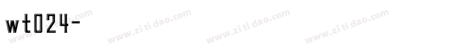 wt024字体转换