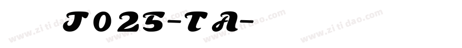 日韩字体J025-ＴＡ字体转换