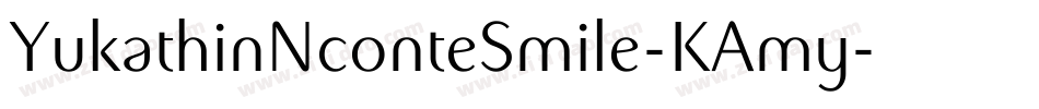 YukathinNconteSmile-KAmy字体转换