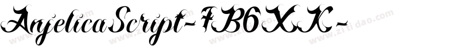 AnjelicaScript-7B6XK字体转换