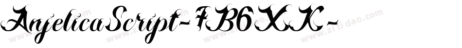 AnjelicaScript-7B6XK字体转换