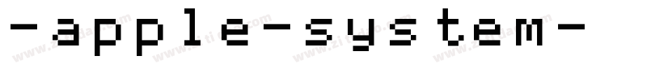 -apple-system字体转换