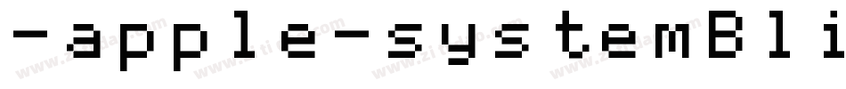 -apple-systemBlinkM字体转换