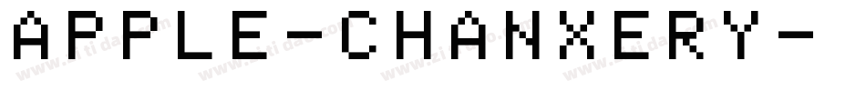APPLE-CHANXERY字体转换