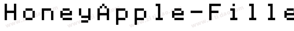 HoneyApple-FilledItalic-3字体转换