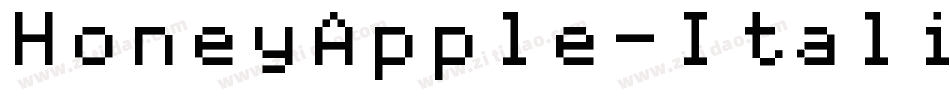 HoneyApple-Italic-3字体转换