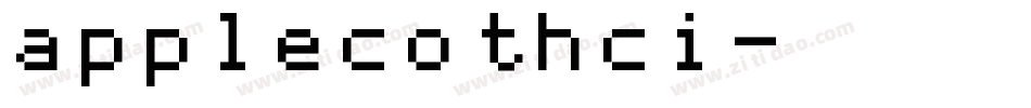 applecothci字体转换