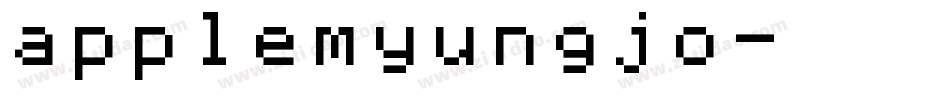 applemyungjo字体转换
