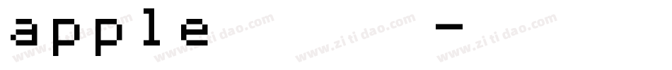 apple官网的字库字体转换