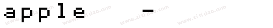 apple的字库字体转换