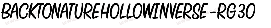 BackToNatureHollowInverse-rg3Ox字体转换
