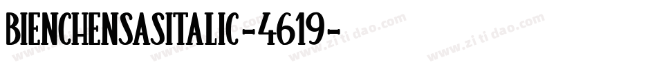 BienchensasItalic-4619字体转换