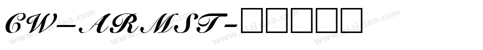 CW_ARMST字体转换