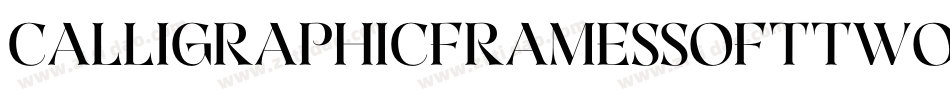 CalligraphicFramesSoftTwo-e59O字体转换