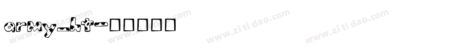 army_ht字体转换