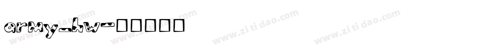 army_hw字体转换