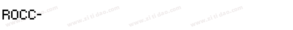 ROCC字体转换