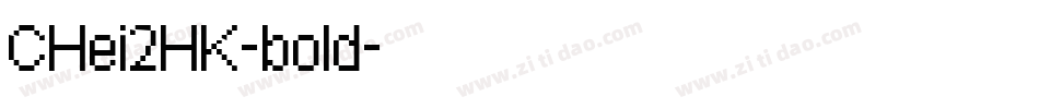 CHei2HK-bold字体转换