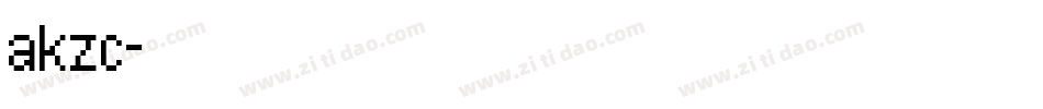 akzc字体转换