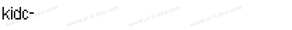 kidc字体转换