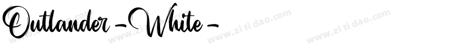 Outlander-White字体转换