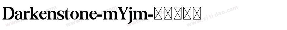 Darkenstone-mYjm字体转换