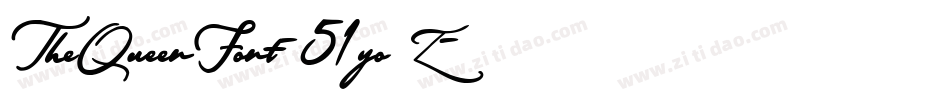 TheQueenFont-51yoZ字体转换