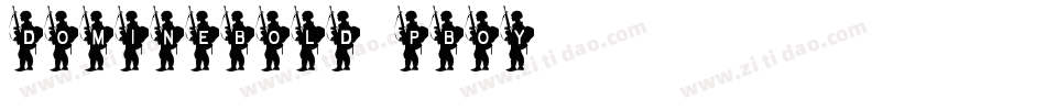 DomineBold-pBoy字体转换