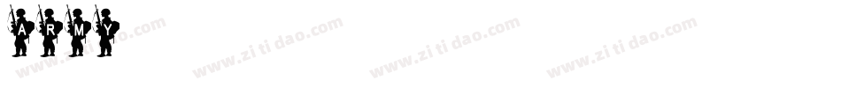 army字库字体转换