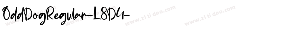OddDogRegular-L8D4字体转换