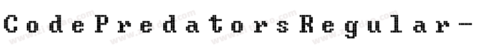 CodePredatorsRegular-VLB0字体转换