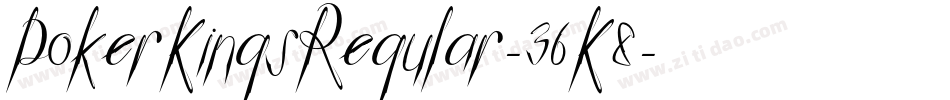 PokerKingsRegular-36K8字体转换