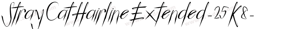 StrayCatHairlineExtended-25K8字体转换