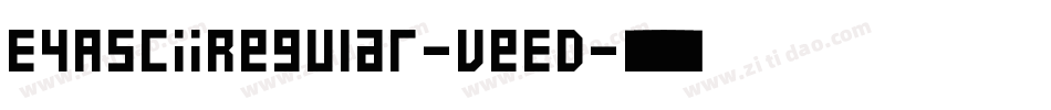 E4AsciiRegular-veED字体转换