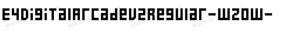 E4DigitalArcadeV2Regular-wZOw字体转换