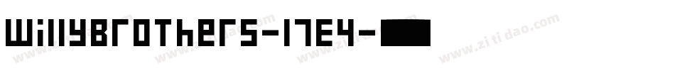 WillyBrothers-17E4字体转换