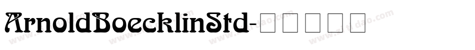 ArnoldBoecklinStd字体转换