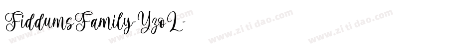FiddumsFamily-YzoL字体转换
