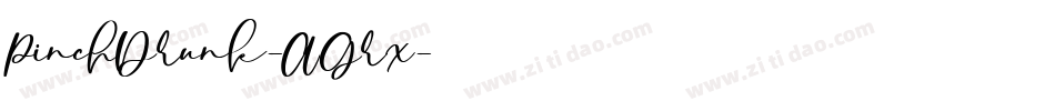 PinchDrunk-AGrx字体转换