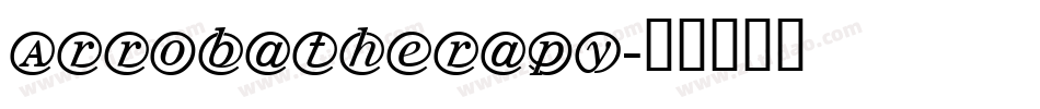 Arrobatherapy字体转换