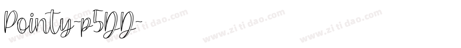 Pointy-p5DD字体转换