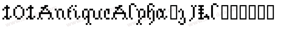 101AntiqueAlpha-zJLl字体转换