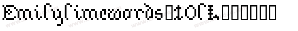Emilylimewords-10lL字体转换