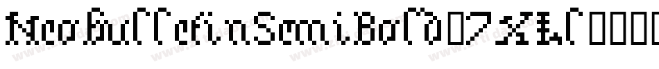 NeobulletinSemiBold-7XLl字体转换