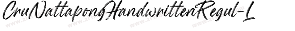 CruNattapongHandwrittenRegul-LydZ字体转换
