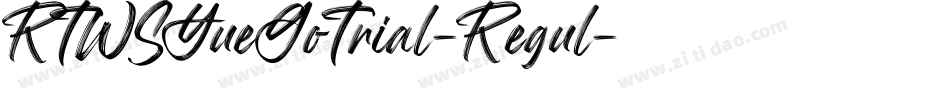 RTWSYueGoTrial-Regul字体转换