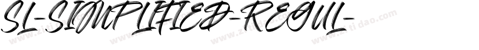 SL-SIMPLIFIED-REGUL字体转换